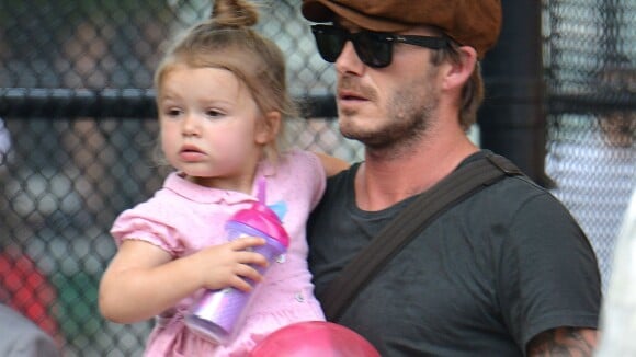 David Beckham et son adorable Harper : Une pause tendresse sans Victoria