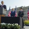 Barack Obama lors d'un hommage aux victimes des attentats du World Trade Center au Pentagone le 11 septembre 2013.