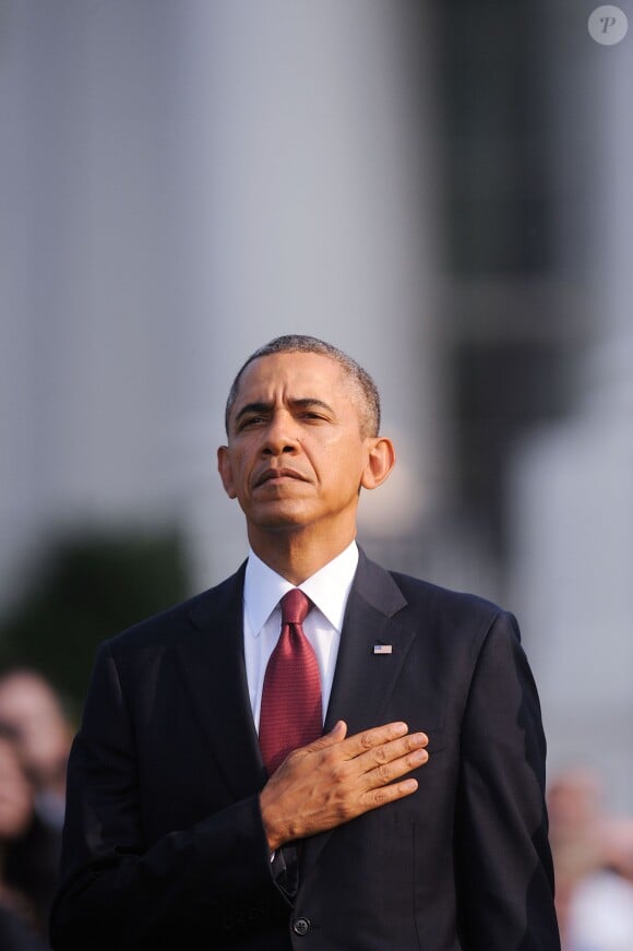 Barack Obama rend hommage aux victimes des attentats du World Trade Center à la Maison Blanche le 11 septembre 2013.