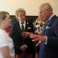  Le prince Charles inaugurant une boutique caritative en présence de Rod Stewart et Penny Lancaster le 10 septembre 2013 