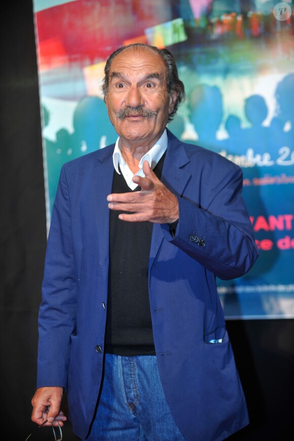 Gérard Hernandez lors de la cérémonie d'ouverture du 15e Festival de la Fiction Tv de La Rochelle. Le 11 septembre 2013.