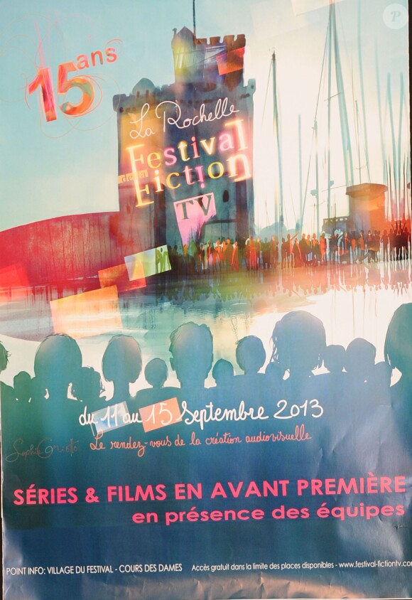 Cérémonie d'ouverture du 15e Festival de la Fiction Tv de La Rochelle. Le 11 septembre 2013.