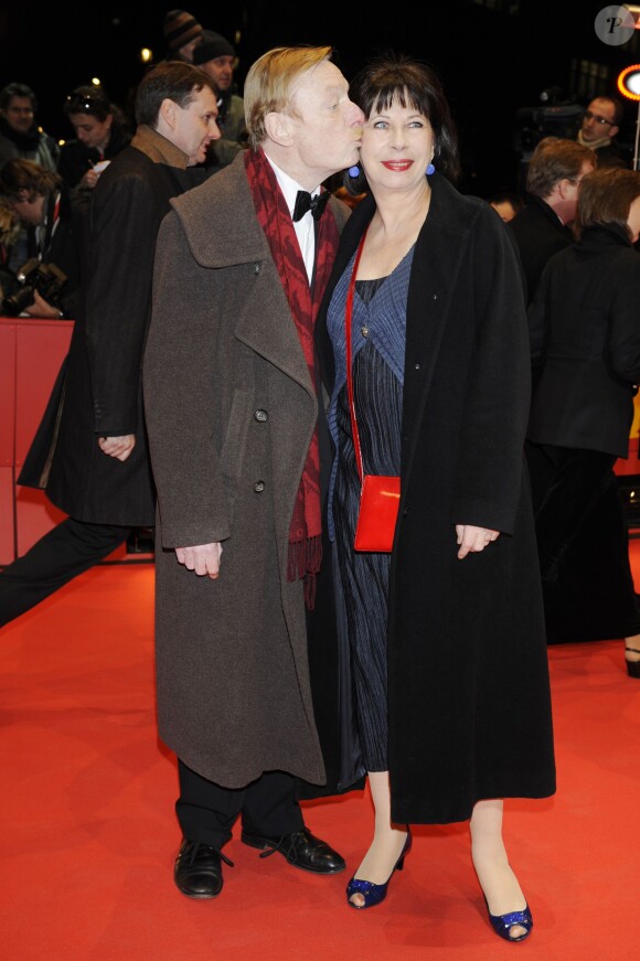 L'acteur Otto Sander et sa femme Monika Hansen lors du Festival de Berlin le 5 février 2009