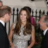 Kate Middleton, duchesse de Cambridge, effectuait sa première sortie officielle au côté du prince William à l'occasion du gala de la fondation Tusk Trust le 12 septembre 2013 à la Royal Society de Londres