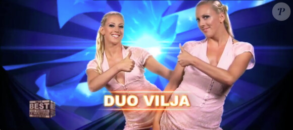 Le duo Vilja (Finale de The Best : le meilleur artiste - vendredi 13 septembre 2013)