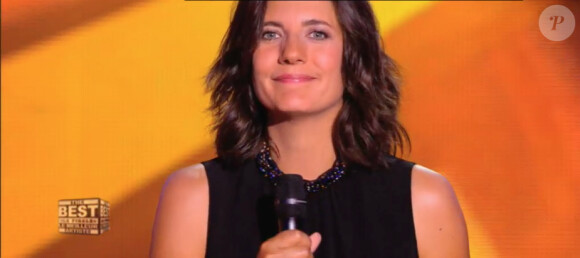 Estelle Denis, présentatrice de The Best (Finale de The Best : le meilleur artiste - vendredi 13 septembre 2013)