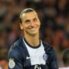 Zlatan Ibrahimovic lors du match entre le Paris Saint-Germain et l'AC Ajaccio au Parc des Princes à Paris, le 18 août 2013