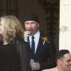 The Edge, guitariste de U2, au mariage d'Adam Clayton (bassiste du groupe) et de Mariana Teixeira au Château de la Napoule près de Cannes, le 14 septembre 2013.