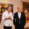 Le prince Albert a visité le 16 septembre 2013 l'exposition de Bernard-Henri Lévy, organisée au sein de la Fondation Maeght à Saint-Paul-de-Vence