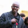 Lilian Thuram a été élevé au grade d'Officier de la Légion d'honneur par le président de la république Francois Hollande au palais de l'Elysée à Paris, le 17 septembre 2013.