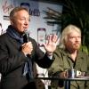 Pascal Rialland, directeur général de Virgin Mobile et Sir Richard Branson à Paris, France le 18 septembre 2013.