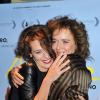 Jasmine Trinca et Valeria Golino lors de l'avant-première du film "Miele" au cinéma UGC les Halles à Paris le 19 septembre 2013