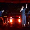 Lily Allen a fait le show au côté du pianiste génial Chilly Gonzalez, lors de la soirée anniversaire des 150 ans de Martini au lac de Côme en Italie, le 19 septembre 2013.
