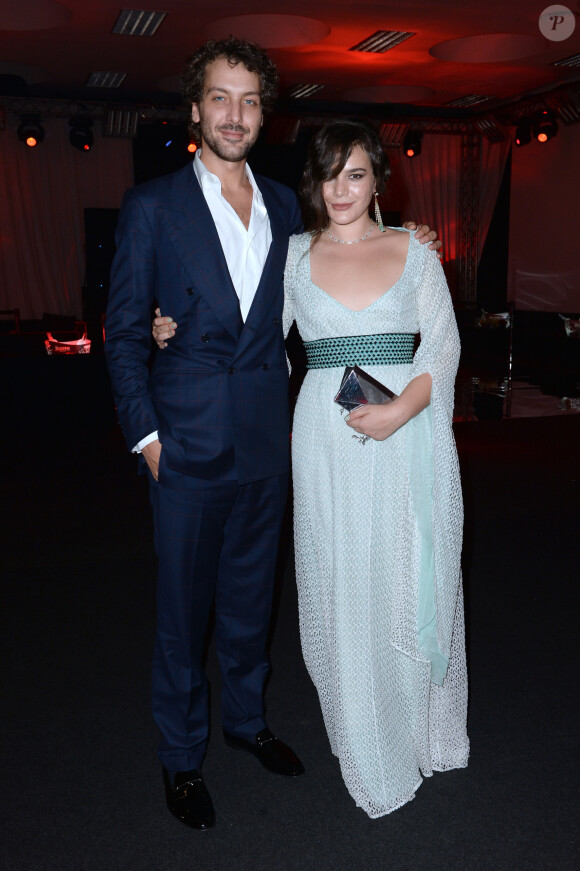 Francesco et Teresa Maccapani Missoni lors du gala de l'amfAR à Milan, le 21 septembre 2013.