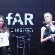 Kurkova Karolina lors du gala de l'amfAR à Milan, le 21 septembre 2013.