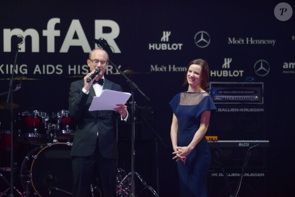 Lewis Juliette lors du gala de l'amfAR à Milan, le 21 septembre 2013.