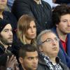 Tahar Rahim, Alexandra Rosenfeld et son compagnon Jean Imbert lors de PSG - Monaco au Parc des Princes le 22 septembre 2013.