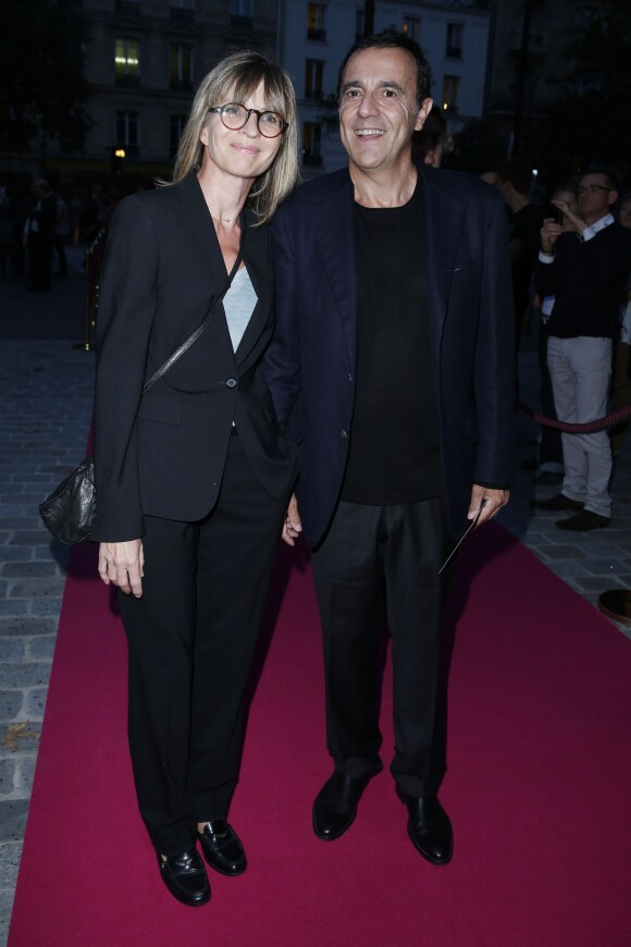Thierry Beccaro et sa femme au Gala de l'IFRAD au Cirque D'Hiver, à Paris, le 25 septembre 2013.