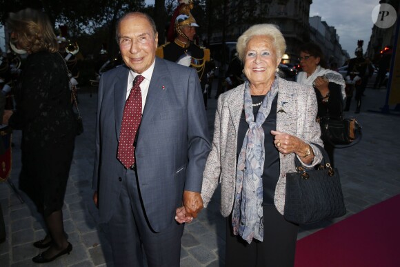 Serge Dassault et sa femme Nicole au Gala de l'IFRAD au Cirque D'Hiver, à Paris, le 25 septembre 2013.