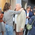 Jane Birkin et Michel Piccoli lors de l'inauguration de la Galerie Cinéma d'Anne-Dominique Toussaint et le vernissage de l'exposition "Point of View" de Kate Barry à Paris le 26 septembre 2013