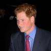Le prince Harry à la Royal Society de Londres le 26 septembre 2013 pour une soirée au profit de MapAction, dont il est le parrain.