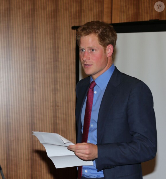 Le prince Harry présidait à la Royal Society de Londres le 26 septembre 2013 une soirée au profit de MapAction, dont il est le parrain.