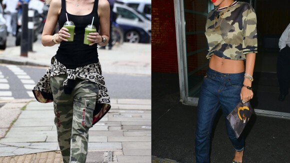 Gwen Stefani vs Rihanna : Qui adopte le mieux la tendance camouflage ?