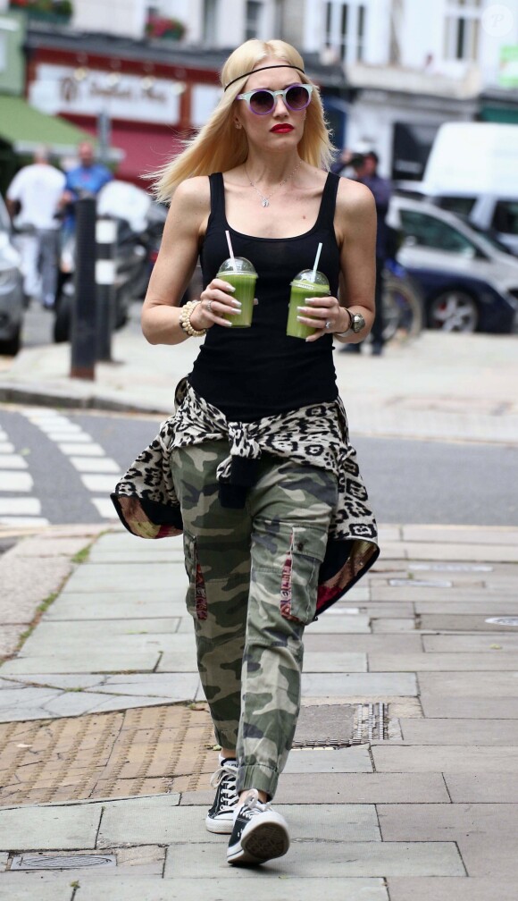 Gwen Stefani adopte la tendance camouflage