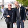 Les artistes Pierre et Gilles (Pierre Commoy et Gilles Blanchard) arrivent au Palais Omnisports de Paris Bercy pour assister au défilé Rick Owens printemps-été 2014. Paris, le 26 septembre 2013.