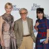 Cate Blanchett, Woody Allen et Sally Hawkins à la première du film Blue Jasmine à Paris, le 27 août 2013.