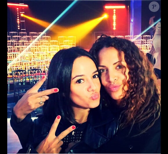 Alizée et Noémie Lenoir lors des entraînements avant le grand prime de lancement de Danse avec les stars 4, le samedi 28 septembre sur TF1.