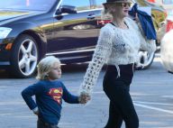 Gwen Stefani : Enceinte, une maman stylée au côté de son super héros Zuma
