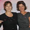 Cécilia Hornus (Plus belle la vie) et Marielle Fournier - Soirée "Octobre Rose" organisée par Estée Lauder pour l'association "Le Cancer du Sein, Parlons-en !" à la Conciergerie à Paris, le 30 septembre 2013.
