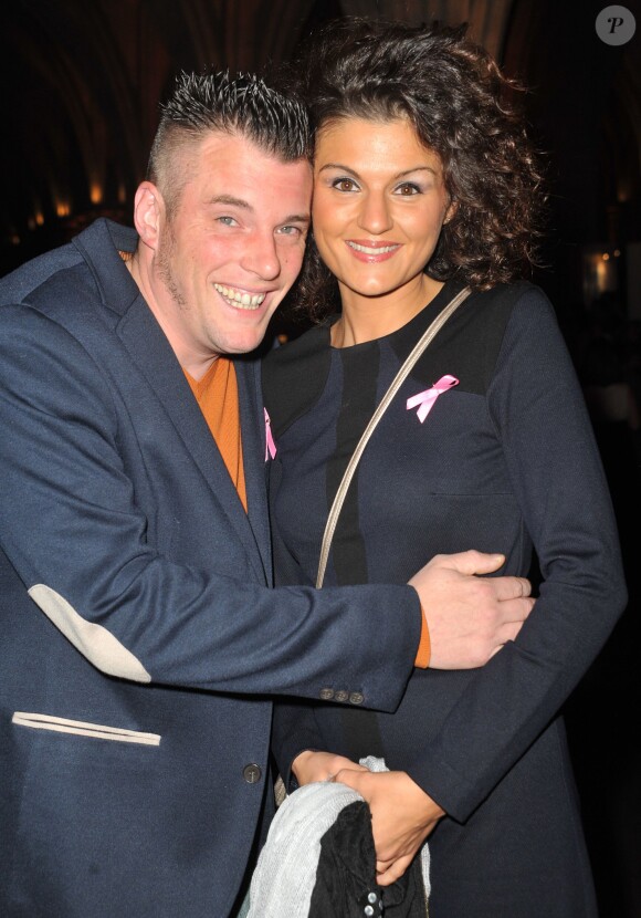 Norbert Tarayre (Top Chef) et sa femme Amandine - Soirée "Octobre Rose" organisée par Estée Lauder pour l'association "Le Cancer du Sein, Parlons-en !" à la Conciergerie à Paris, le 30 septembre 2013.