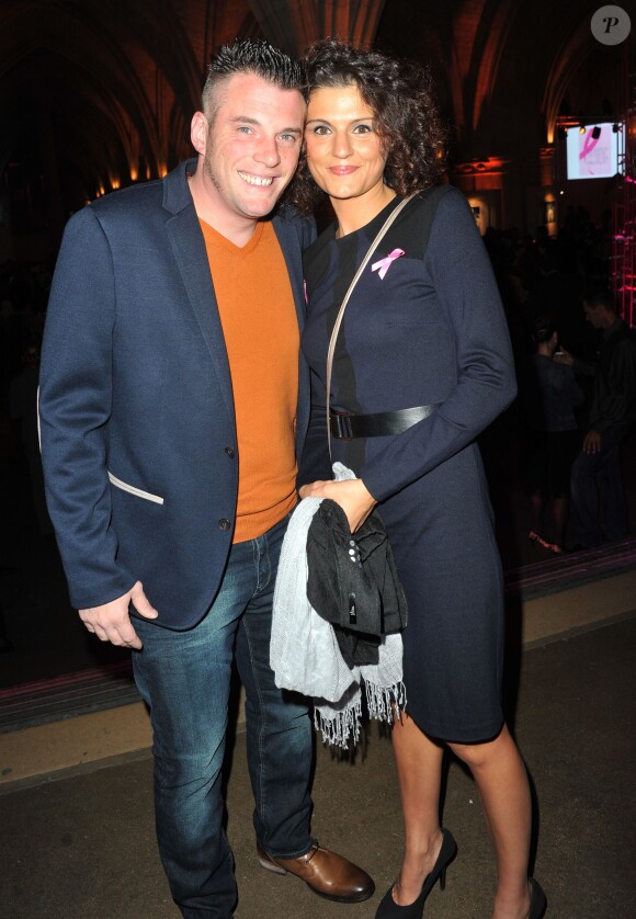 Norbert Tarayre (Top Chef) et sa femme Amandine - Soirée "Octobre Rose" organisée par Estée Lauder pour l'association "Le Cancer du Sein, Parlons-en !" à la Conciergerie à Paris, le 30 septembre 2013.