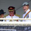 Le prince Harry à Sydney le 4 octobre 2013 lors d'une revue et d'une parade marquant le centenaire de l'indépendance de la Marine royale australienne.