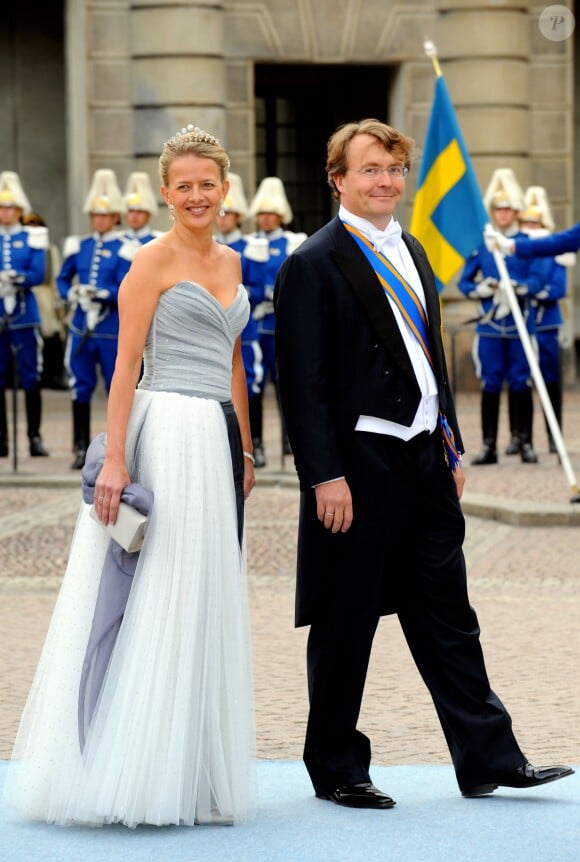 Le prince Friso et la princesse Mabel au mariage de Victoria de Suède le 19 juin 2010 à Stockholm