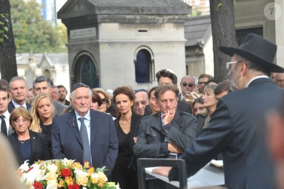 Obsèques de Jean-Pierre Pierre-Bloch au cimetière du Montparnasse à Paris, le 2 octobre 2013