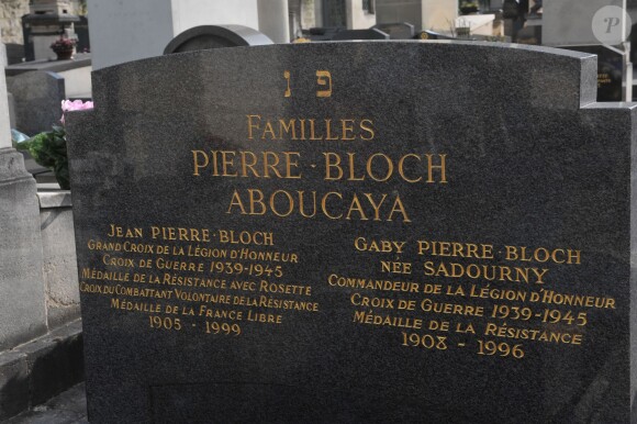 Obsèques de Jean-Pierre Pierre-Bloch lors des obsèques de Jean-Pierre Pierre-Bloch au cimetière du Montparnasse à Paris, le 2 octobre 2013