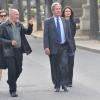 Jean-Louis Debré lors des obsèques de Jean-Pierre Pierre-Bloch au cimetière du Montparnasse à Paris, le 2 octobre 2013