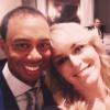 Tiger Woods et Lindsey Vonn lors de la soirée d'ouverture de la Presidents Cup à Dublin dans l'Ohio
