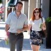 Alyson Hannigan se promène avec son mari Alexis Denisof à Beverly Hills, le 14 septembre 2013.
