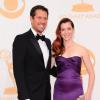 Alyson Hannigan et Alexis Denisof à la 65e cérémonie des Emmy Awards à Los Angeles, le 22 septembre 2013.