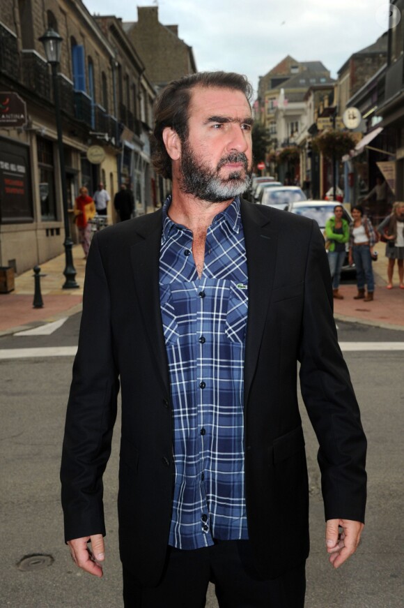 Eric Cantona, le vendredi 4 octobre, lors de la 24e édition du Festival du film britannique de Dinard.