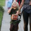 Zuma, fils de Gwen Stefani, s'est rendue avec sa famille à un goûter d'anniversaire. Los Angeles, le 5 octobre 2013.