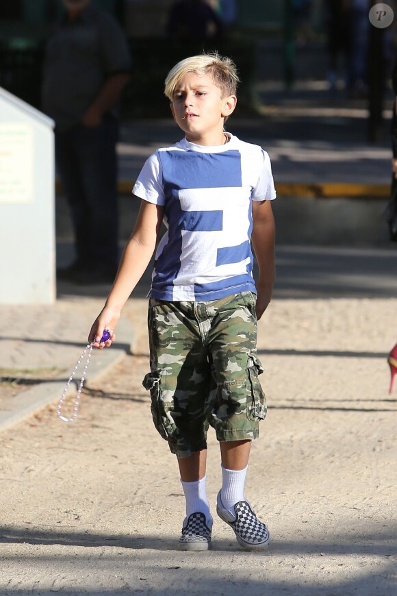 Kingston, fils de Gwen Stefani et Gavin Rossdale, à Los Angeles le 29 septembre 2013.
