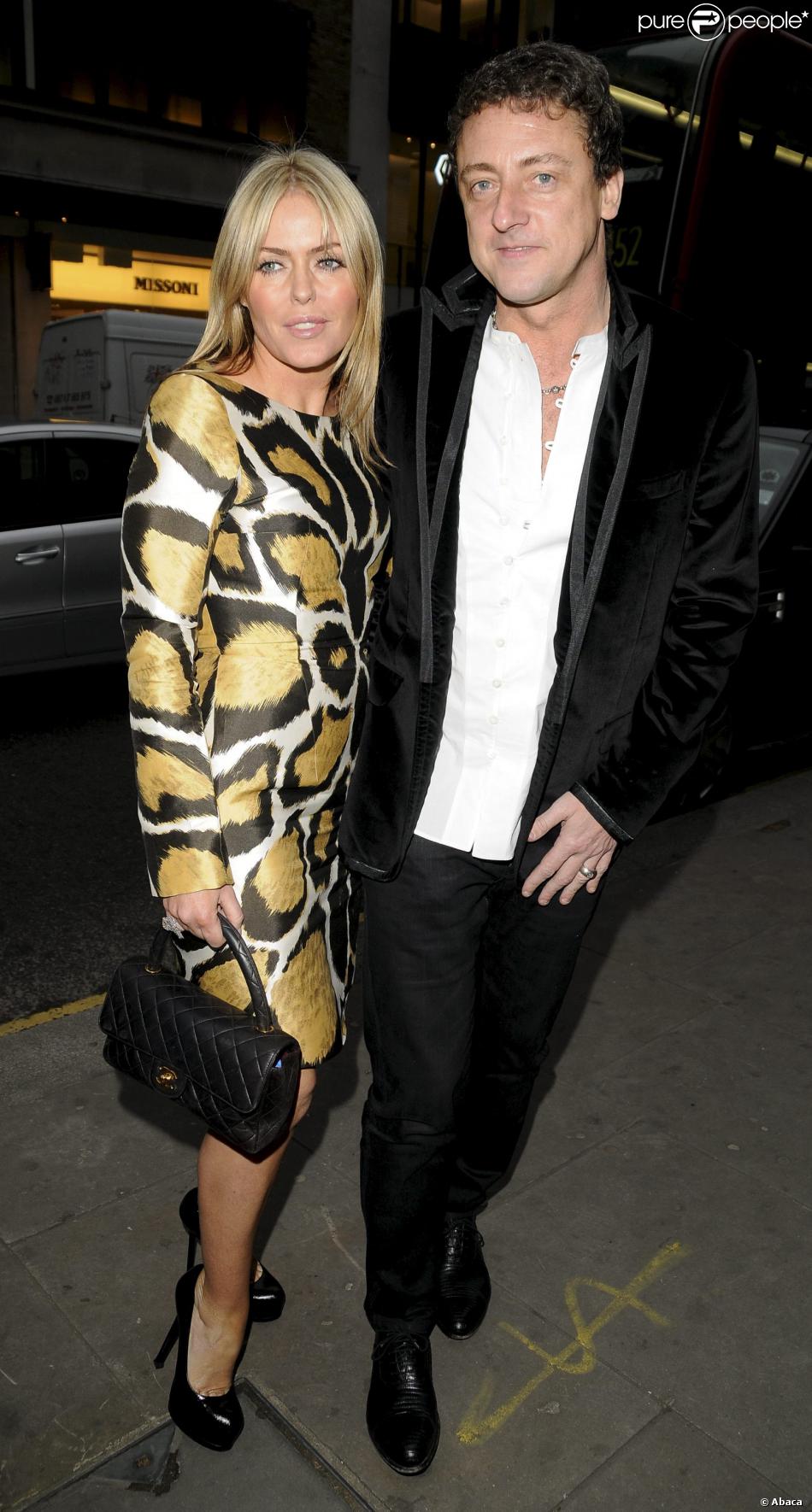 Patsy Kensit et son ex-mari Jeremy Healy à Londres, le 14 mai 2009.