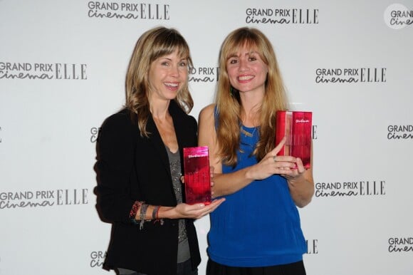 Les réalisatrices Louise Archambault et Katell Quillevéré lors de la soirée du Grand Prix Cinéma Elle au Gaumont Marignan à Paris le 8 octobre 2013