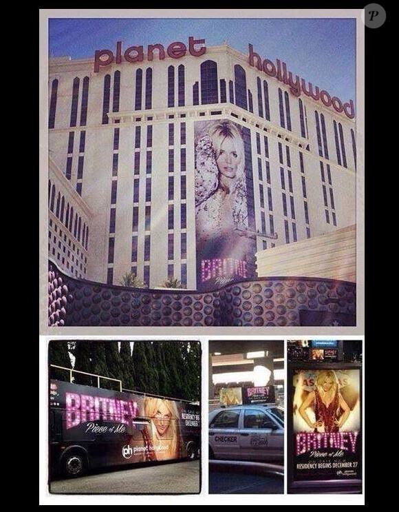 Photo promo du spectacle Piece of me de Britney Spears, à Las Vegas.