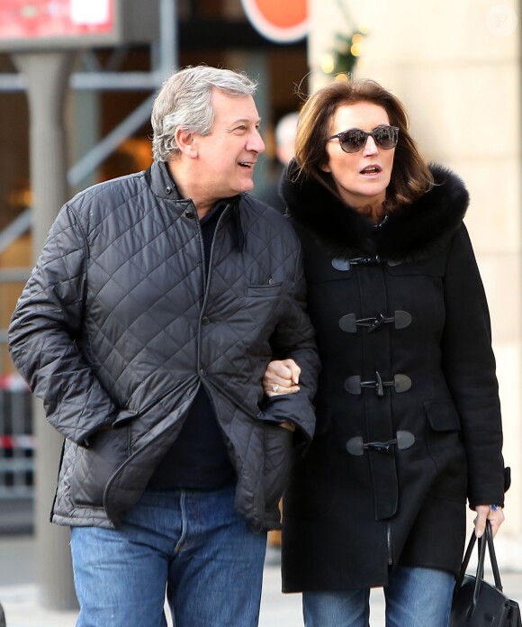 Cécilia et Richard Attias à Paris le 15 décembre 2012.